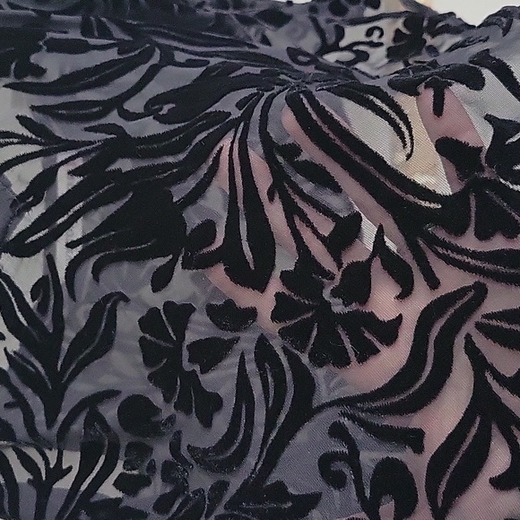 Vintage y2k Victoria secret sheer mesh and velvet crop cami - Picture 2 of 4